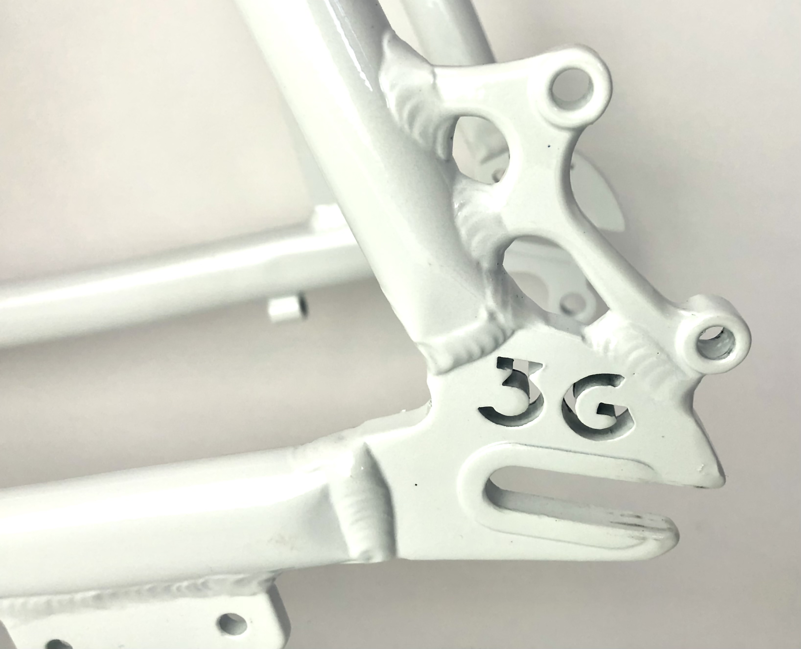 3G Newport Frame Set pearl white with black fork