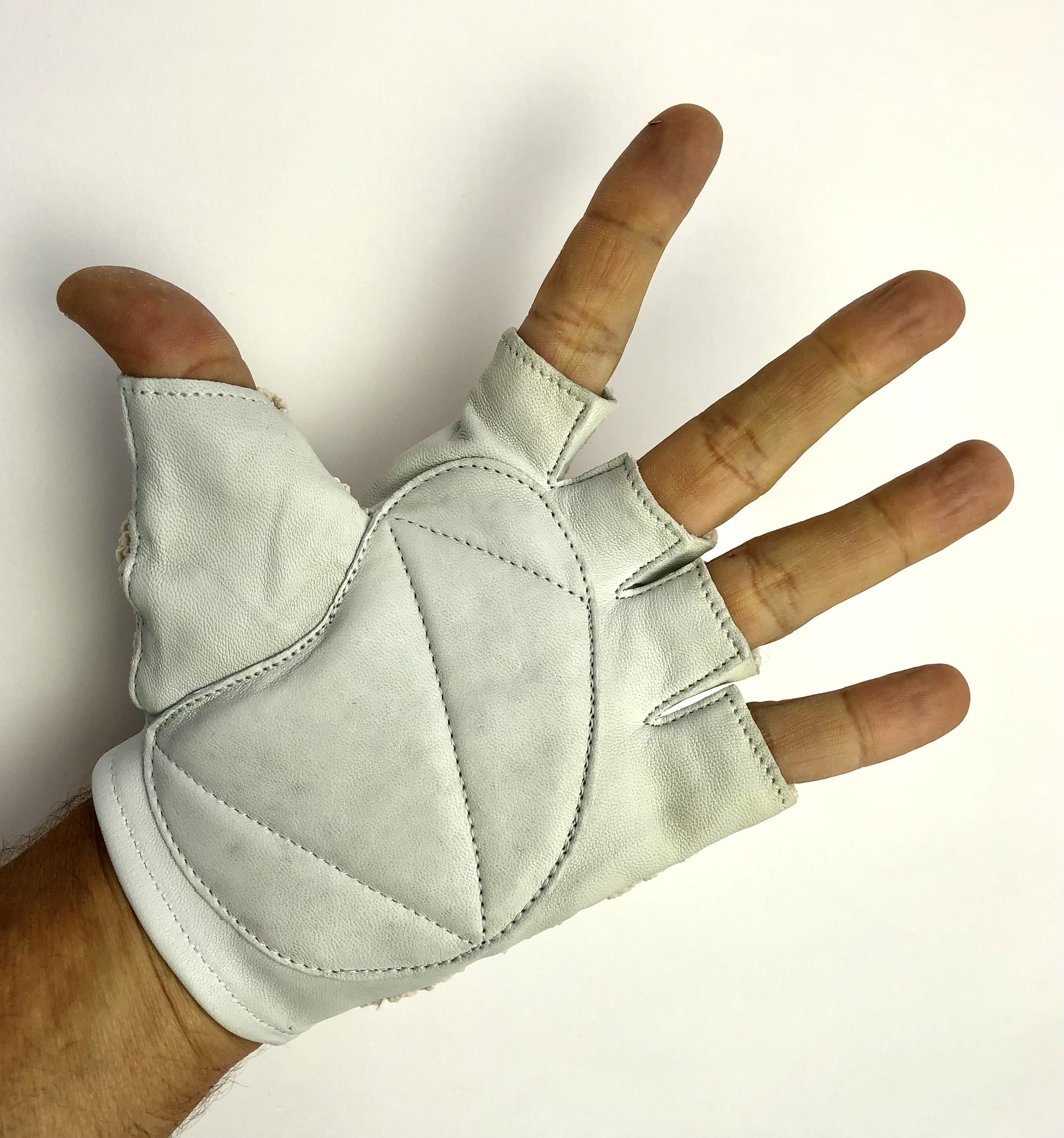 Original GANT 1970s vintage bicycle gloves with chrocheted upper hand Size 10