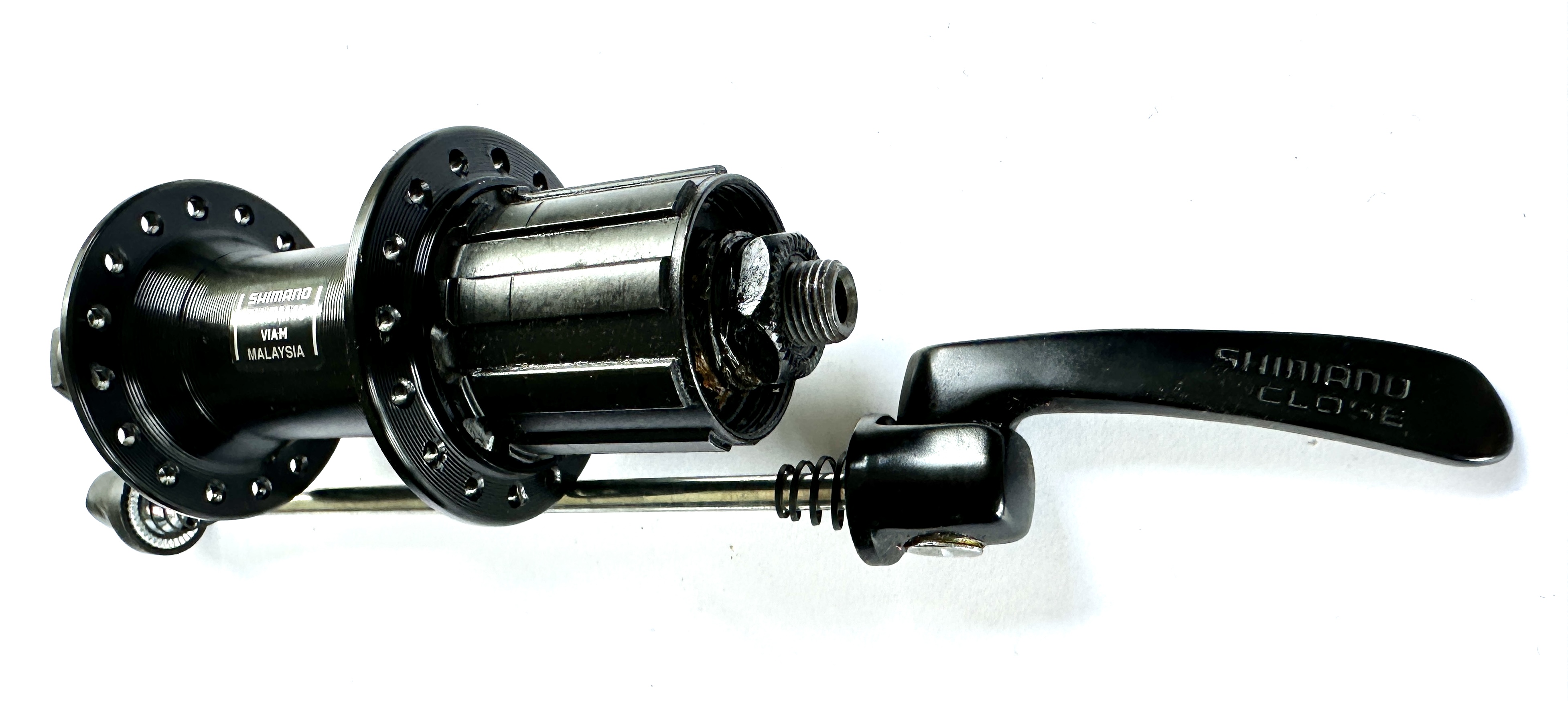 Mozzo posteriore Shimano FH-RM40 a 32 fori a 7 velocità, nero