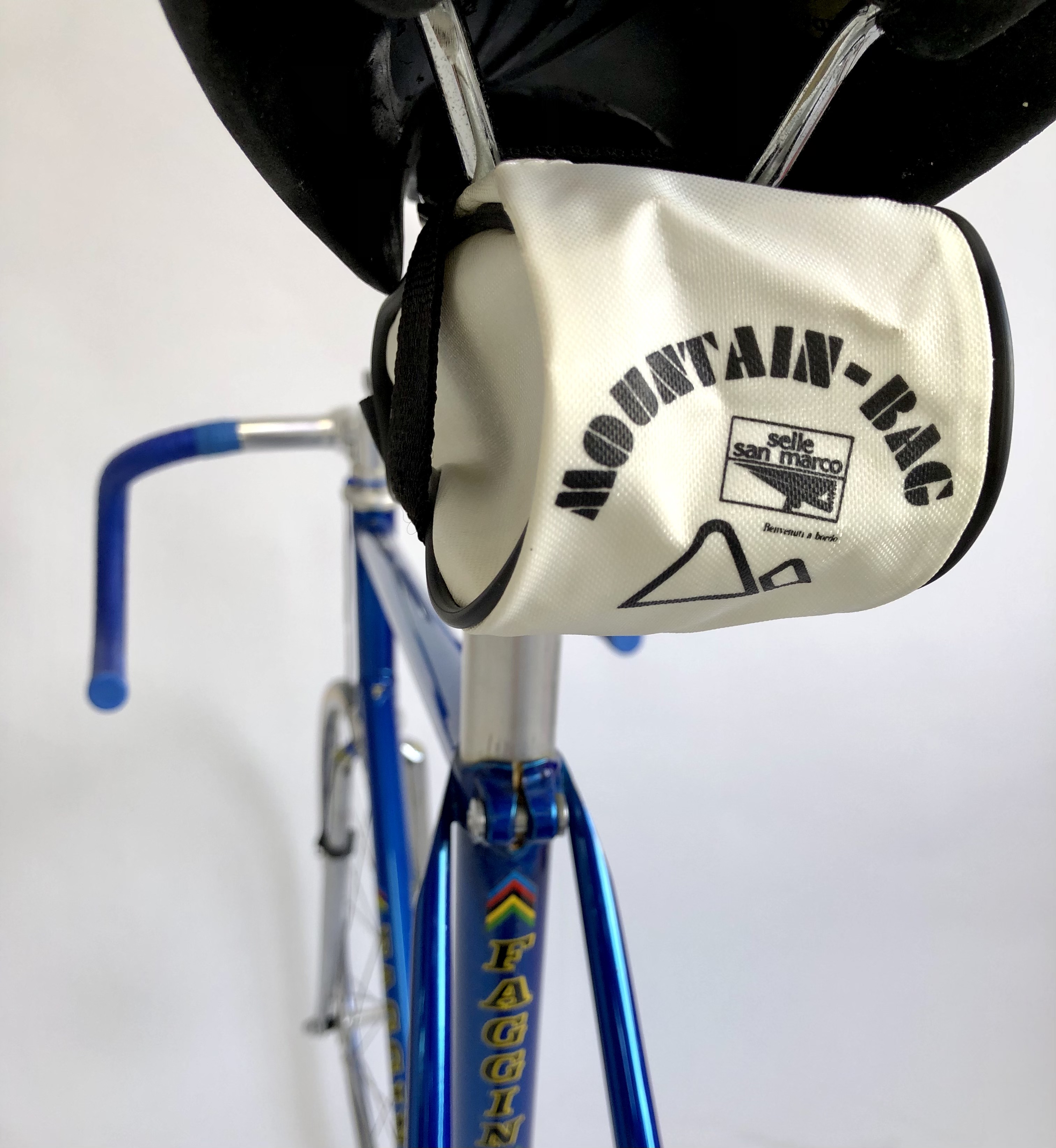 Selle San Marco Mountain-Bag Bisaccia borsa per copertoni bici da corsa nylon bianco