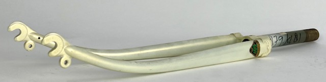 Forcella per bici da corsa con forcellini Campagnolo 700c 70-80s lunghezza stelo: 180 mm perla
