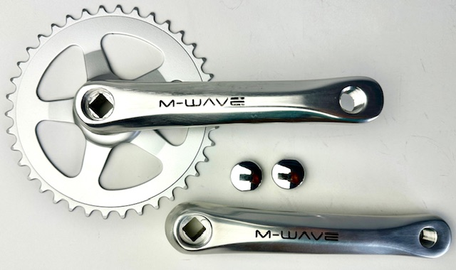 Guarnitura M-WAVE Monocorona per Perno Quadro JIS, 38 Denti