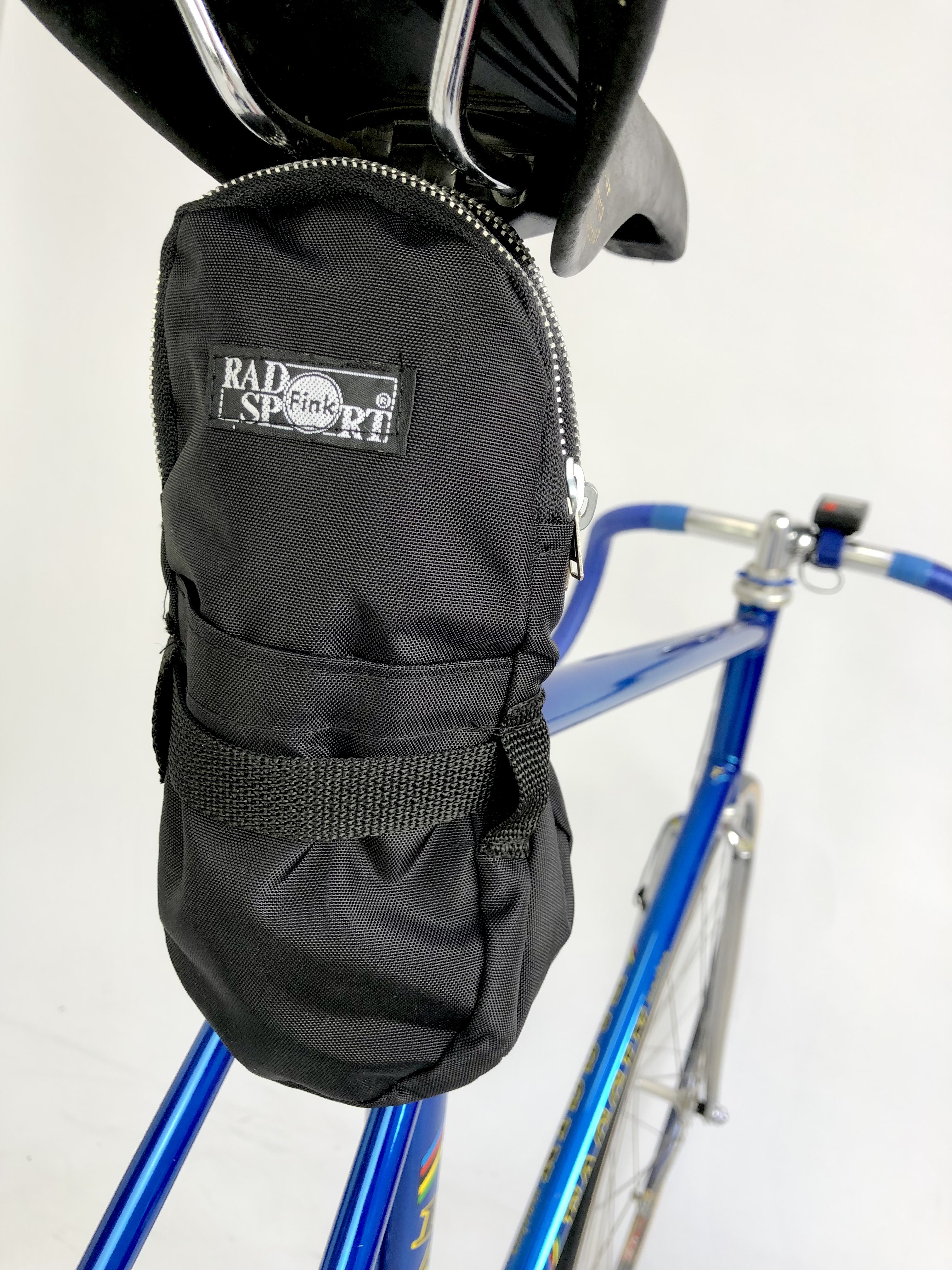 Bisaccia borsa per copertoni bici da corsa nylon nero