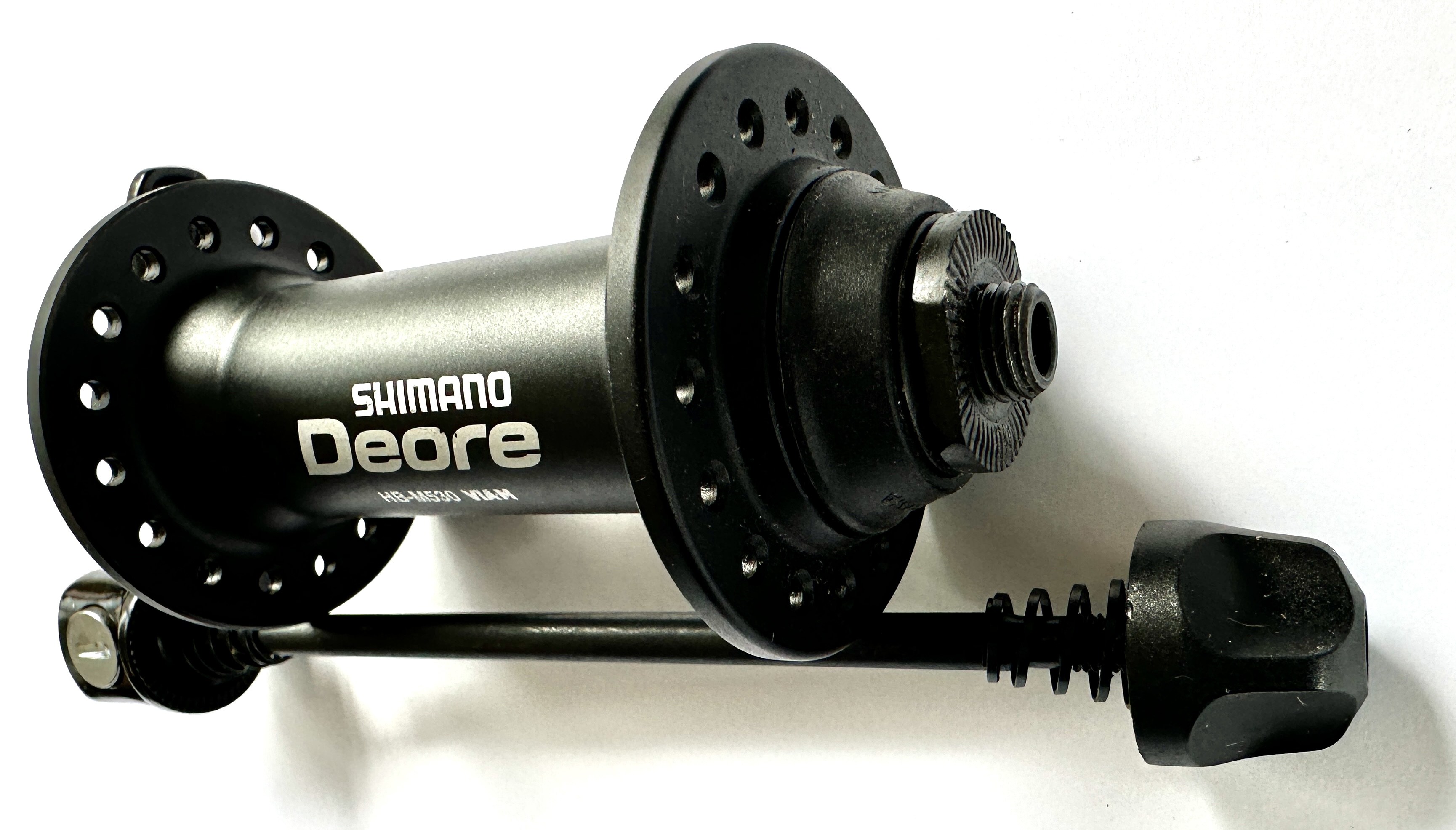 Mozzo anteriore Shimano Deore HB-M530 a 32 fori, nero