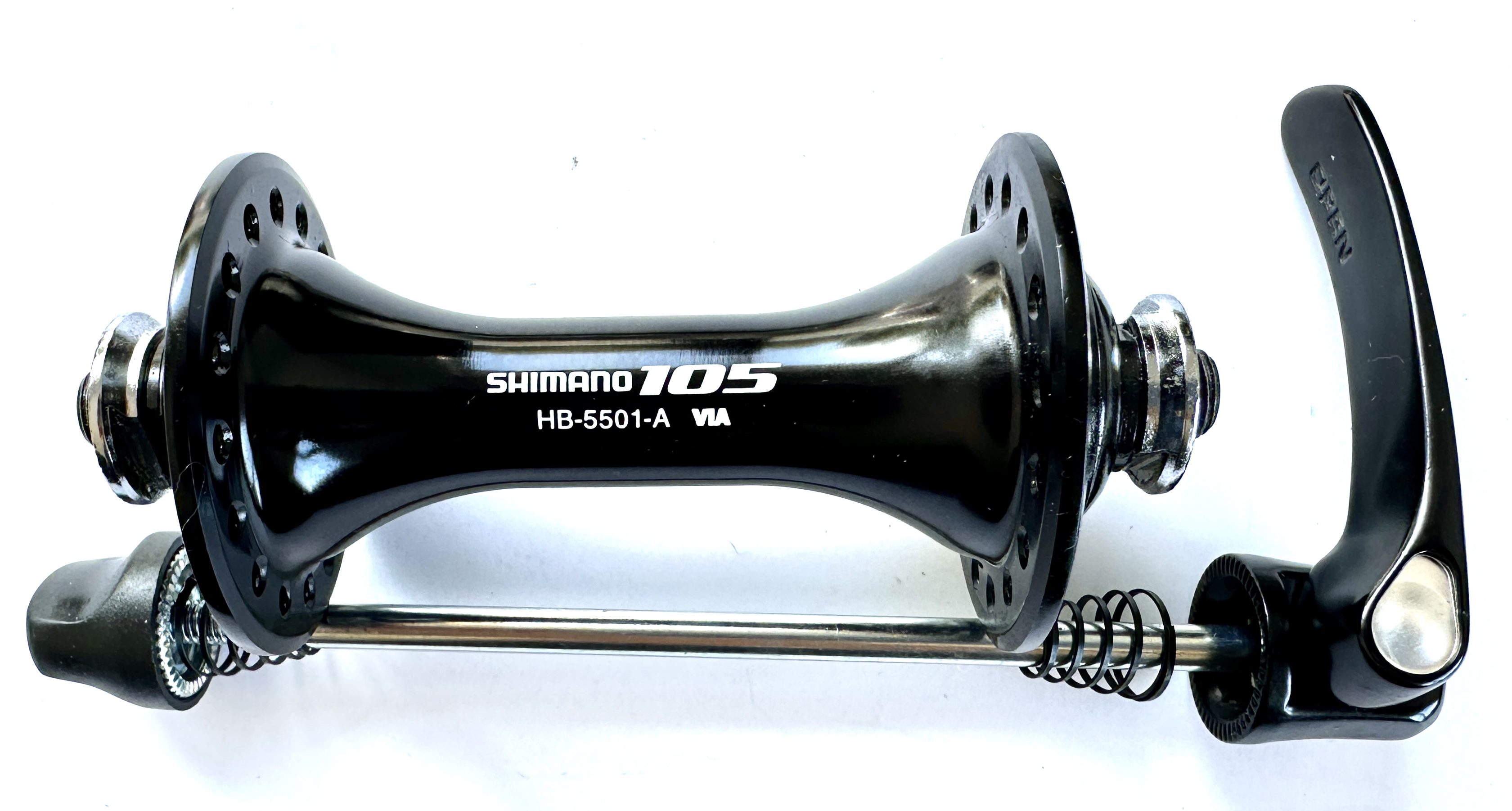 Mozzo anteriore Shimano 105 HB-5501 a 32 fori, nero