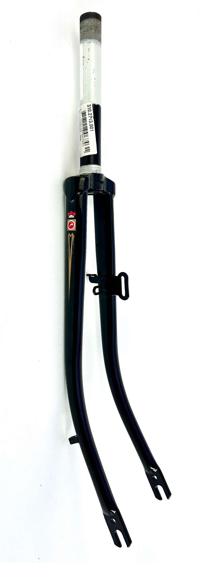 Forcella per bicicletta Gazelle 28 pollici lunghezza albero 180mm,  nero