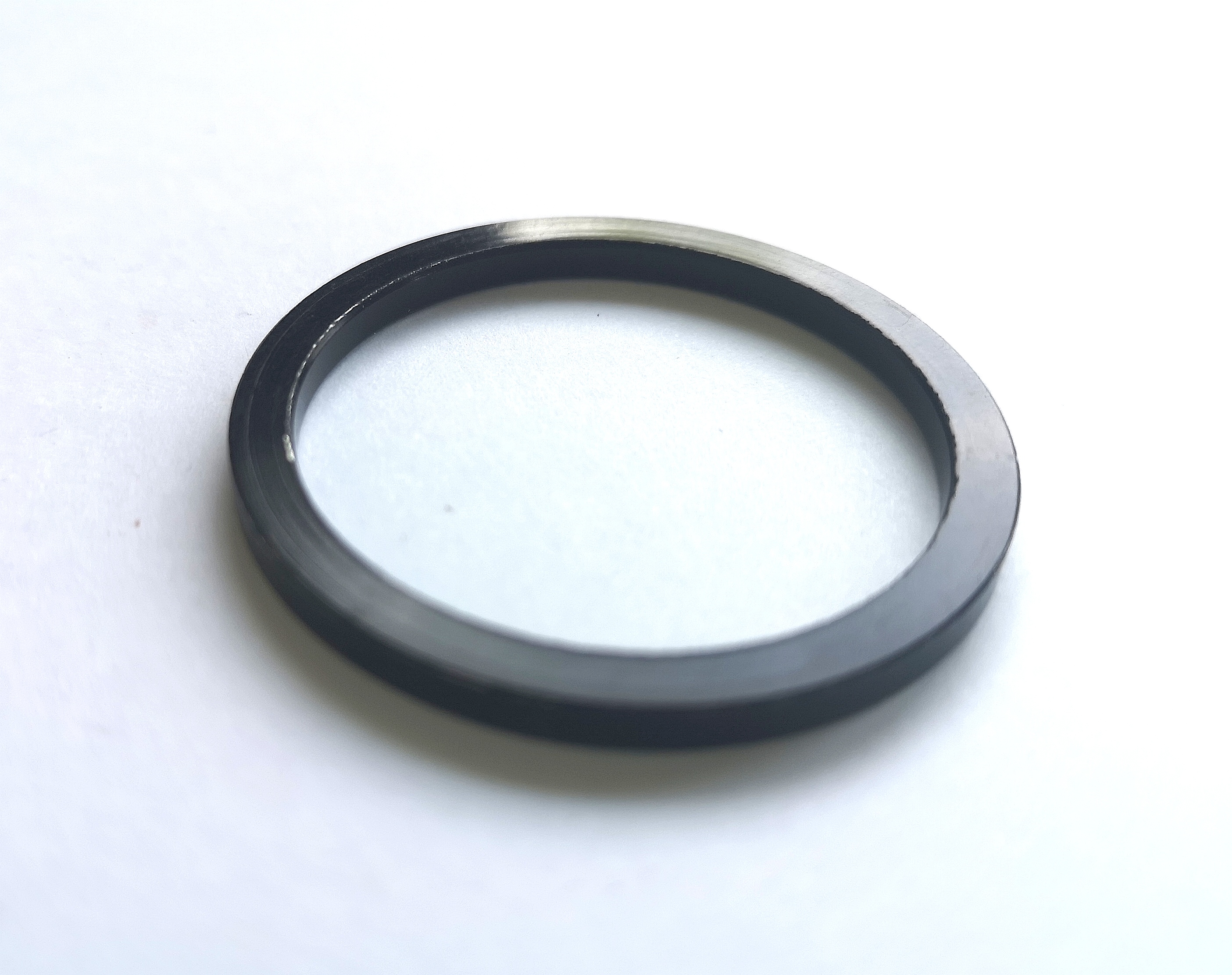 Anello distanziatore in alluminio Ø 35 mm, altezza 3 mm, nero