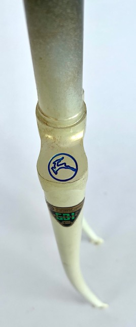 Forcella per bicicletta Gazelle con forcellini Campagnolo 28 pollici lunghezza stelo: 165 mm avorio chiaro