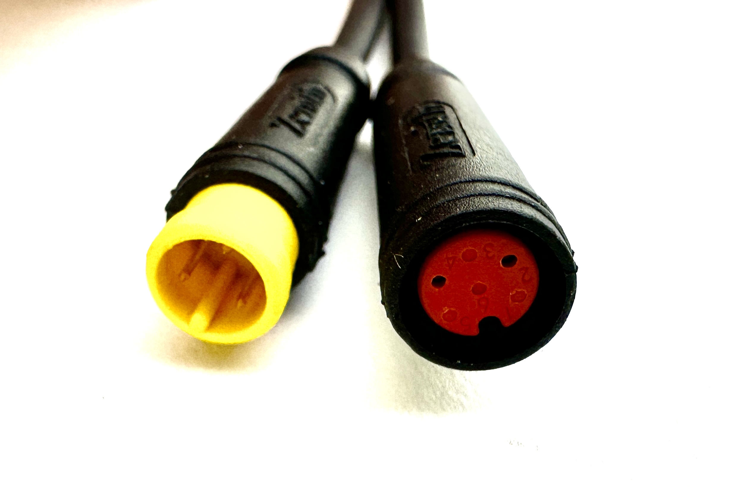 Cavo adattatore HIGO / Julet 19,5 cm per ebike, 2 PIN rosso a 3 PIN giallo