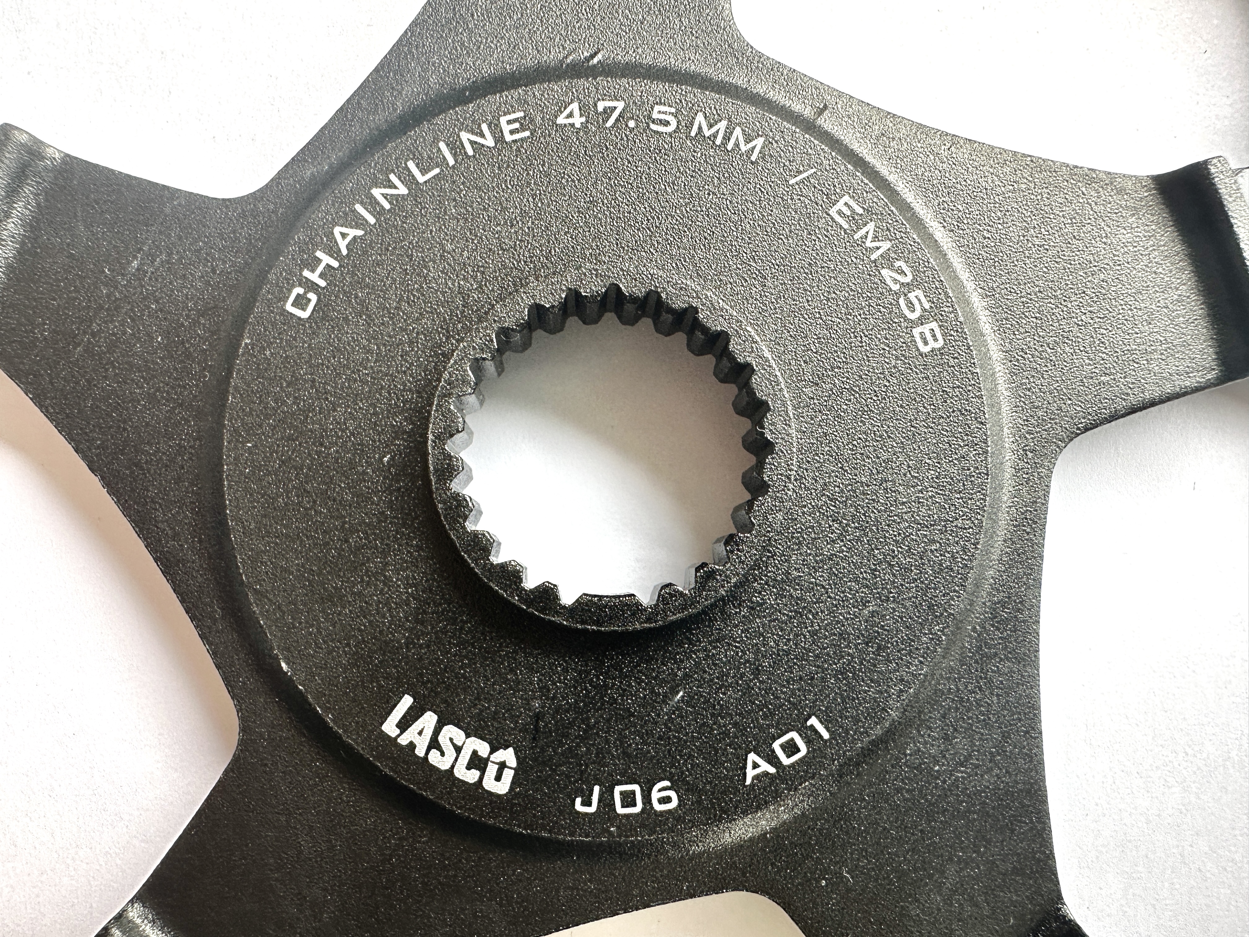 Pignone UD nero LASCO Chainline 47,5 mm, multidente 52 denti