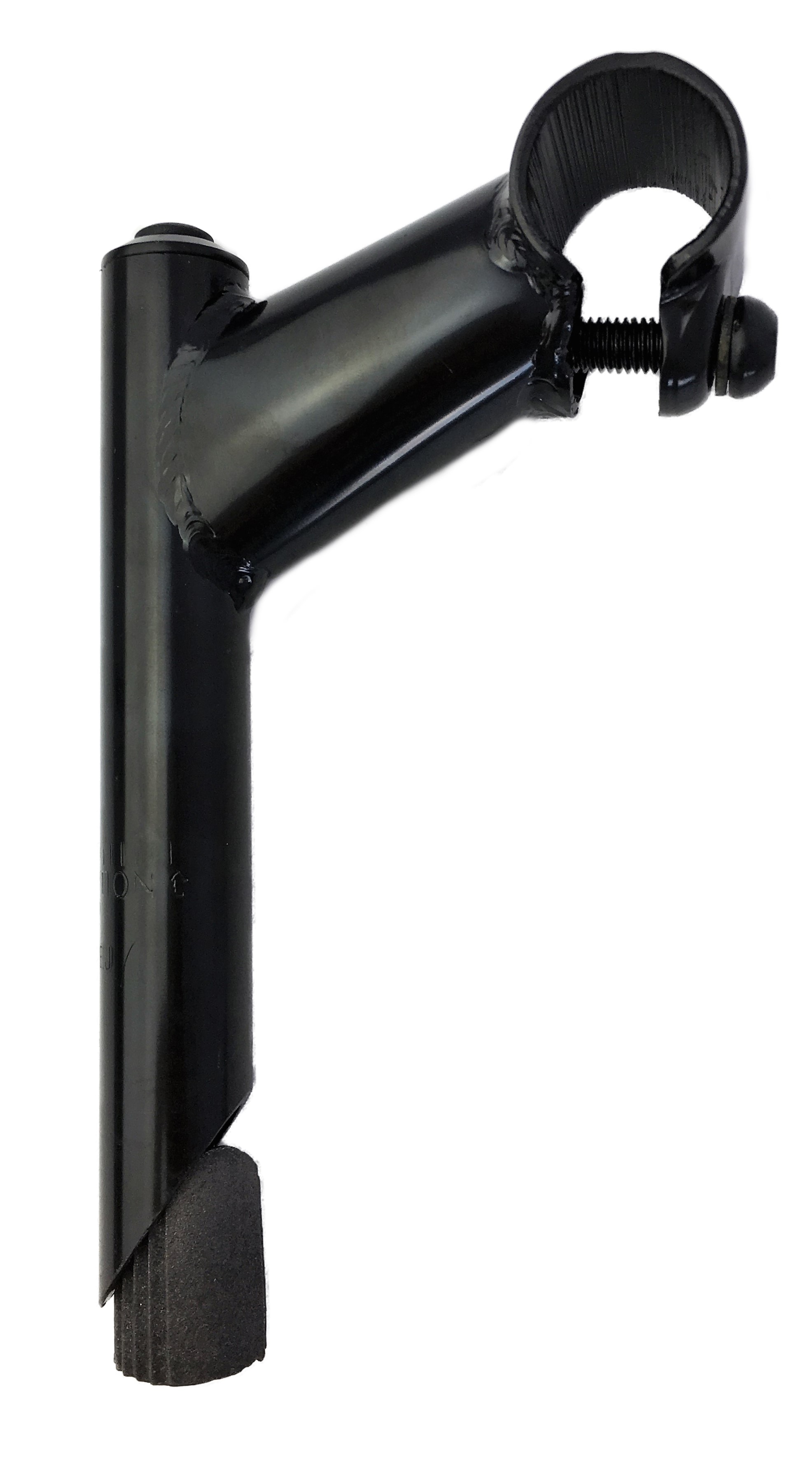 Attacco manubrio 25,4 - 22,2, con cannotto in acciaio dotato di serraggio manubrio a vite semplice, nero, Humpert Ergotec CV 101