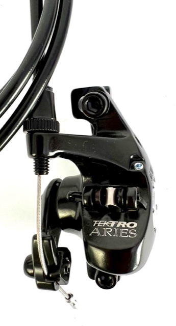Tektro Aries Sat lato destro posteriore per e-bike con contatto di rottura.