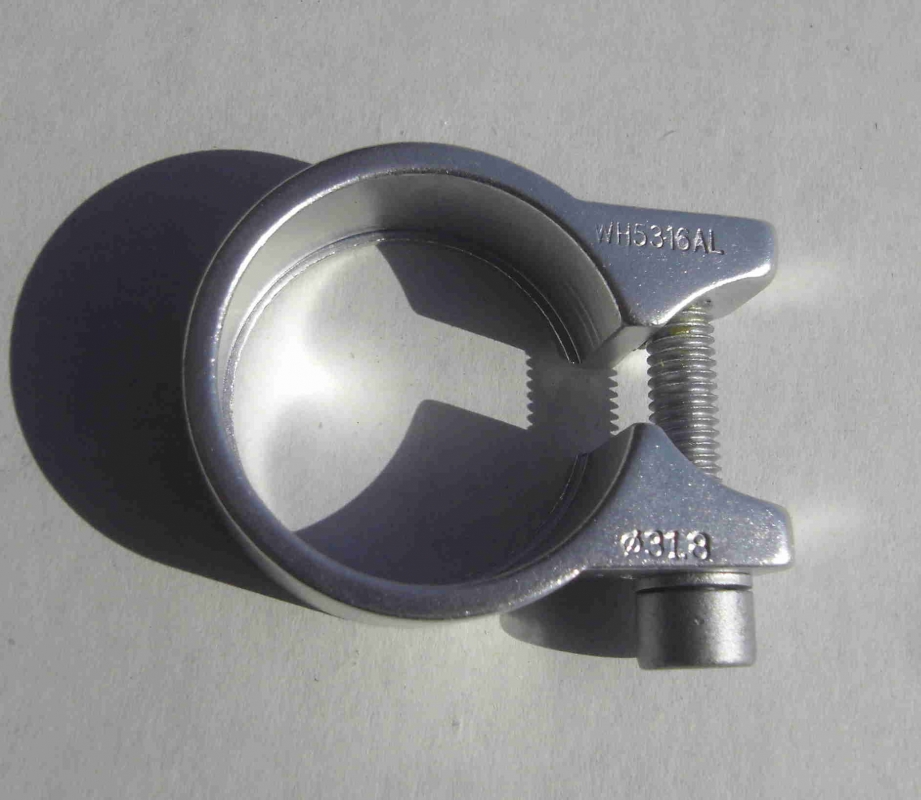 Morsetto reggisella, 31,8 mm, alluminio lucido