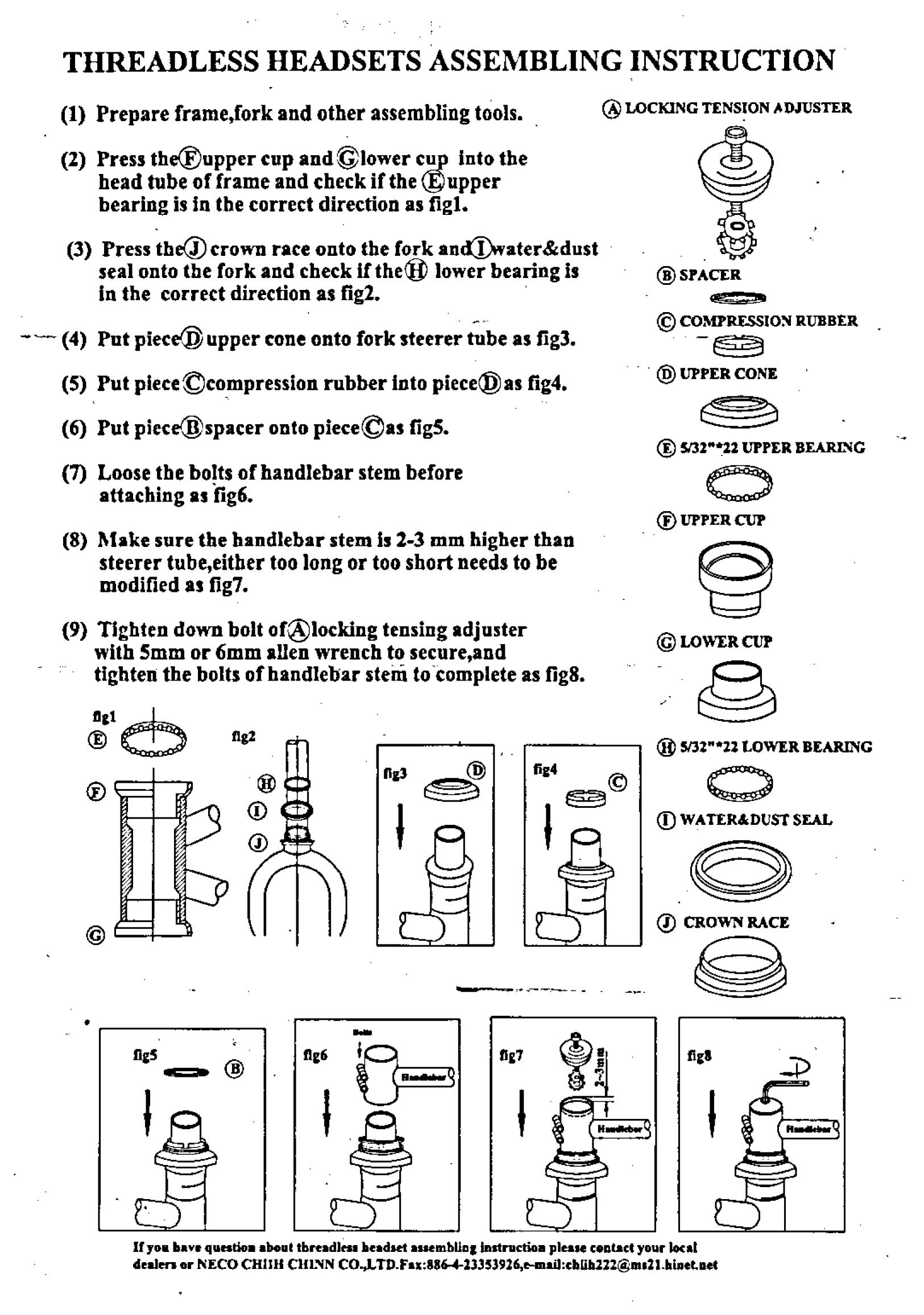 Assembly-instuction-threadless-headset