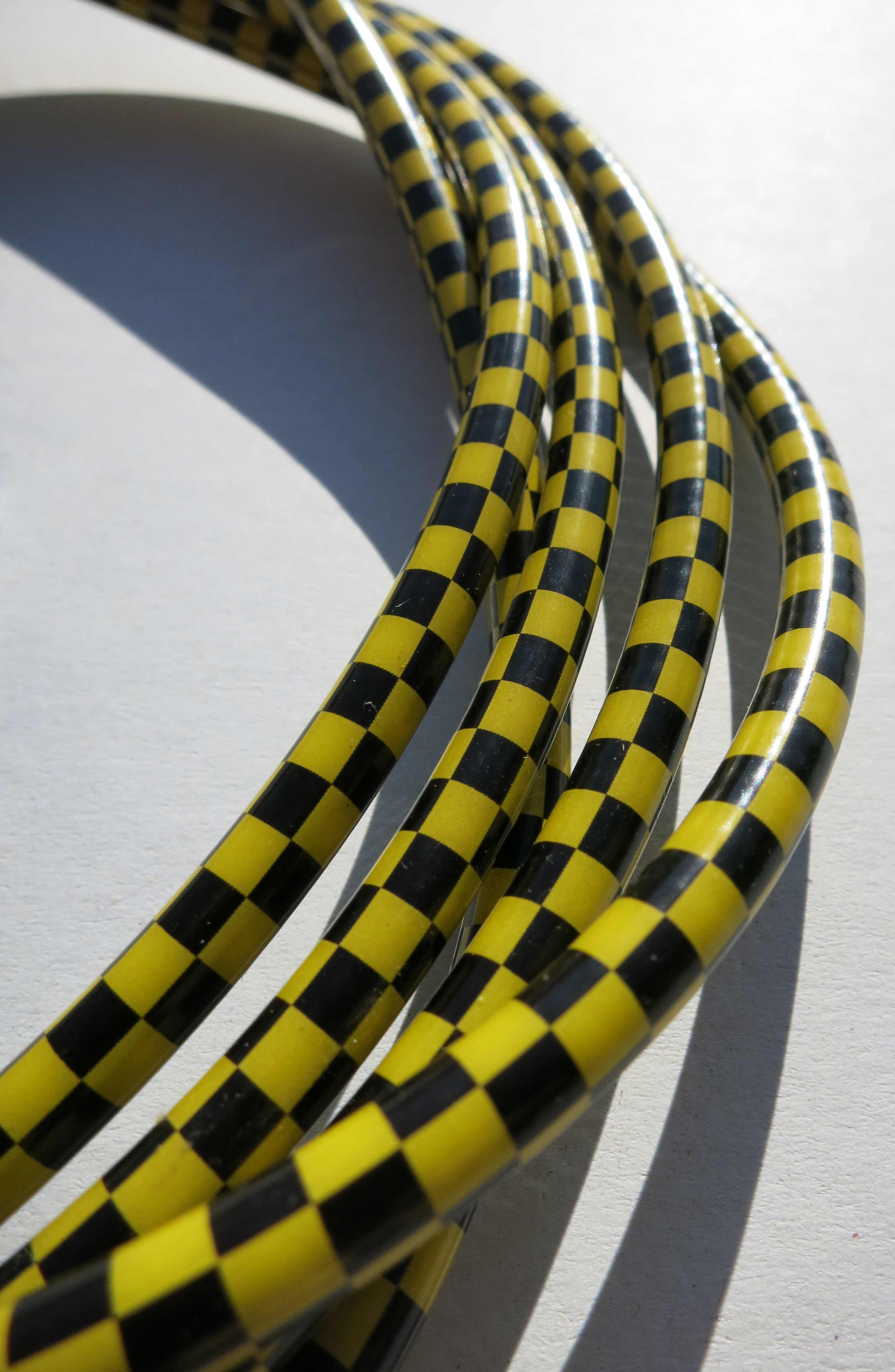 Cavo esterno cavo Bowden a quadri nero/giallo