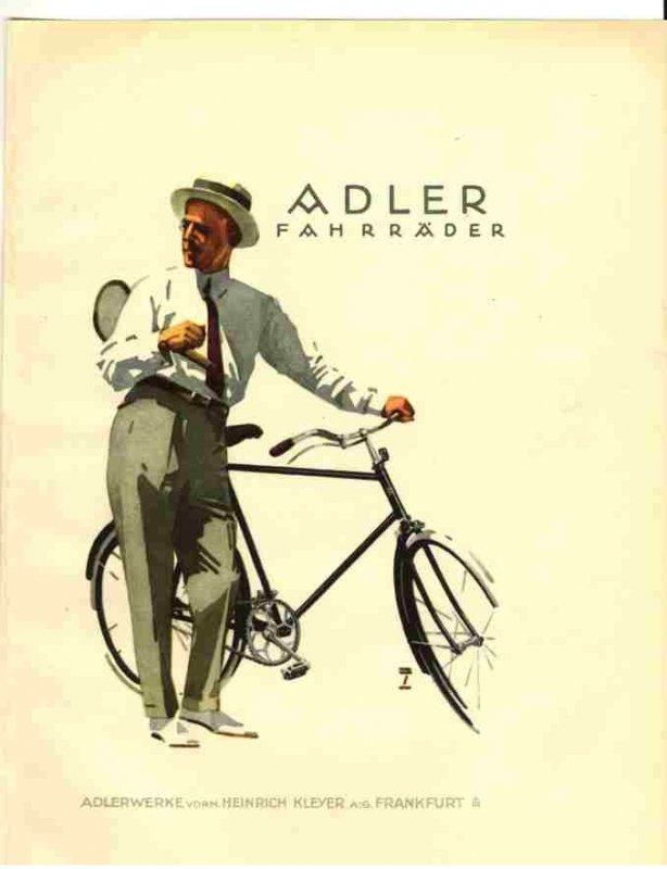 Cartolina bici Adler-Werke