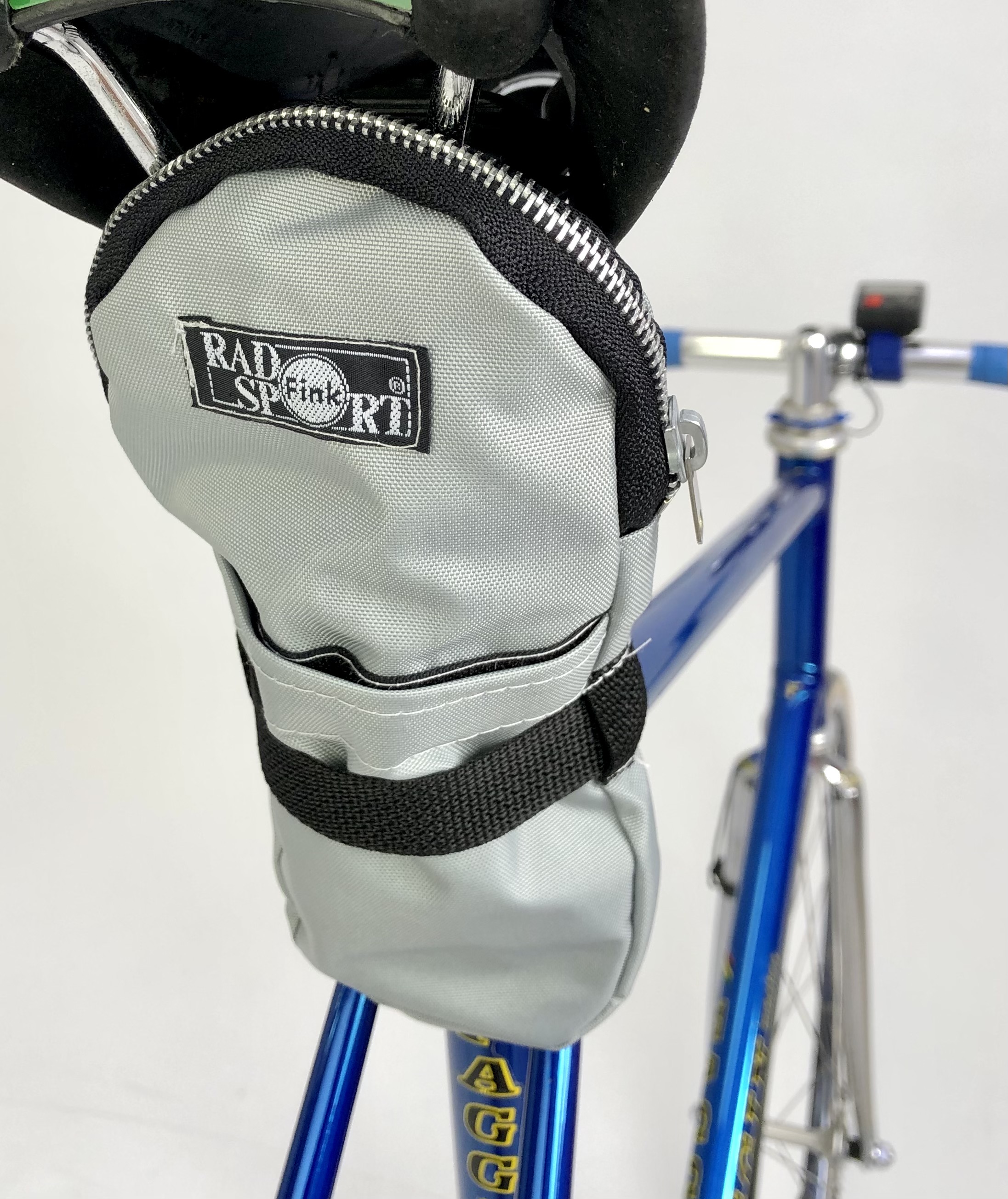 Bisaccia borsa per copertoni bici da corsa nylon grigio