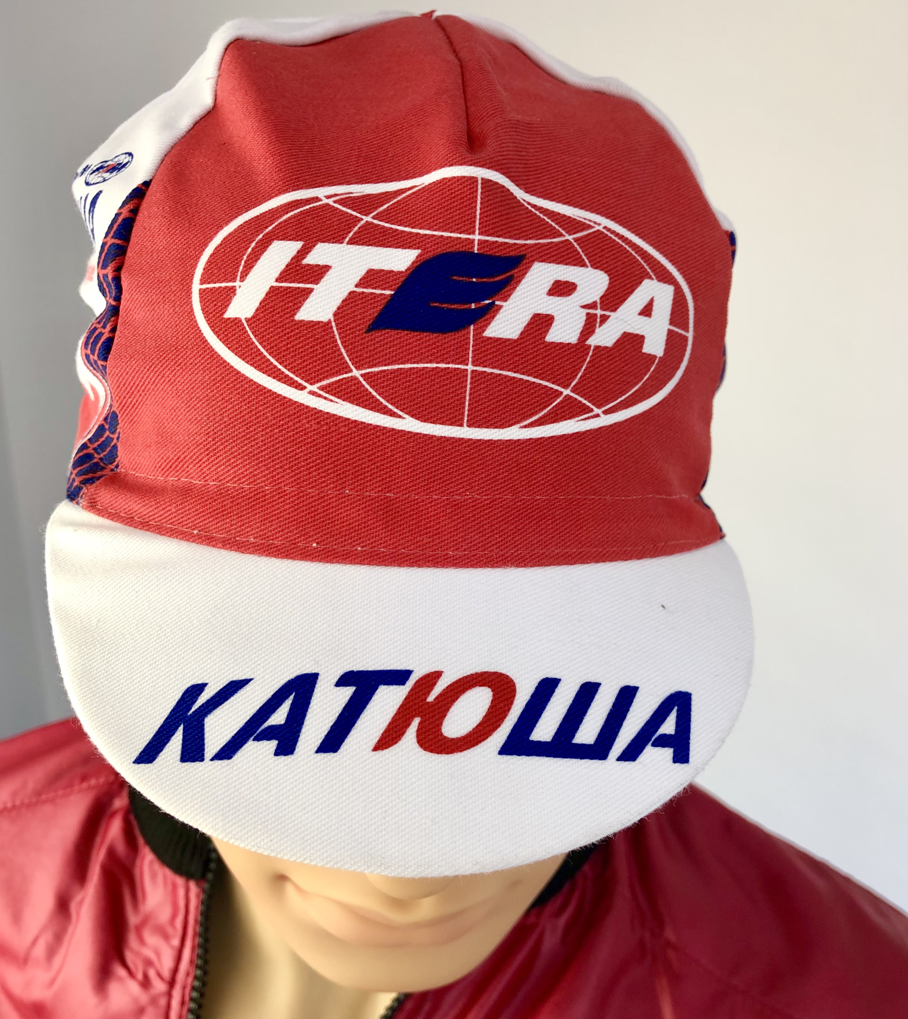 Cycling Cap Team Katusha Itera, red / white