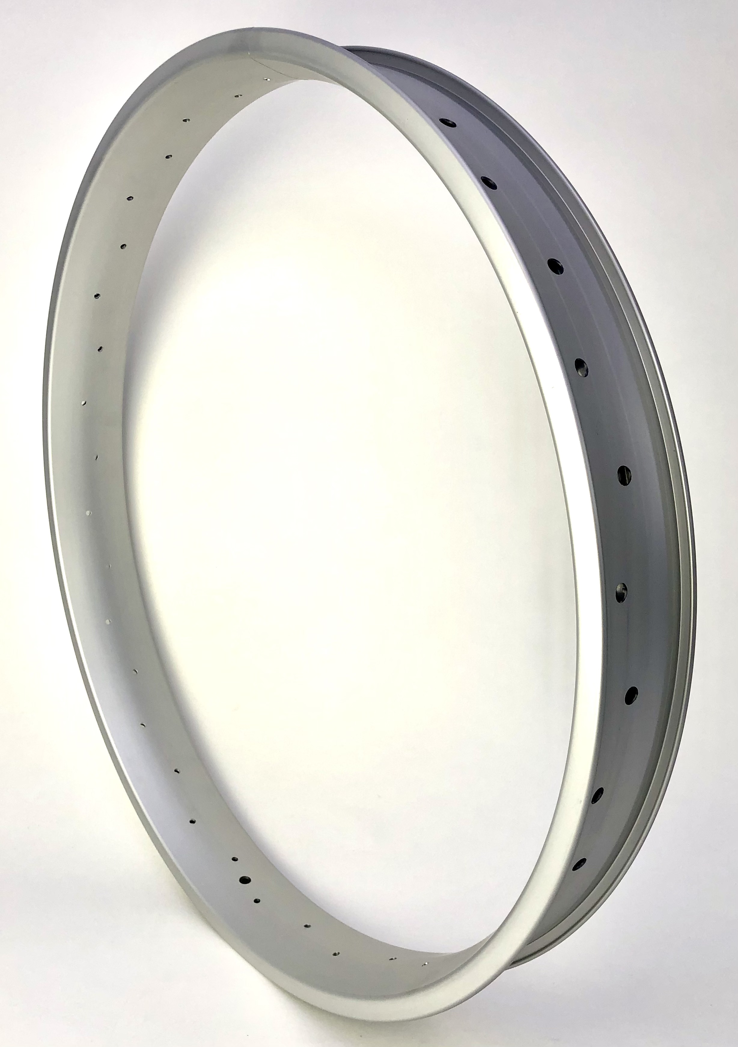 Cerchione in alluminio 26 pollici 65 mm, argento, doppia parete