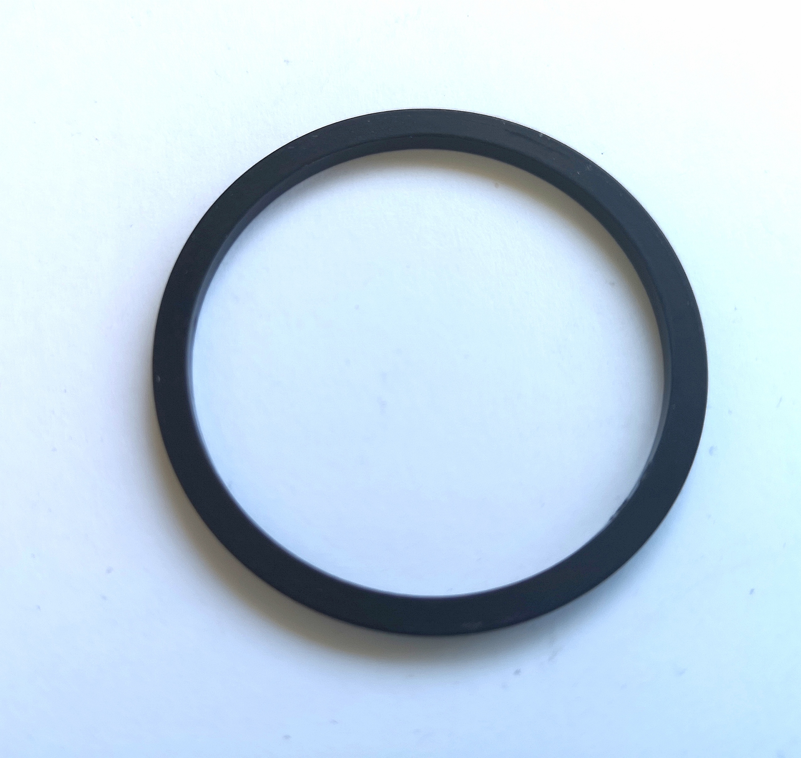 Anello distanziatore in alluminio Ø 35 mm, altezza 2 mm, nero
