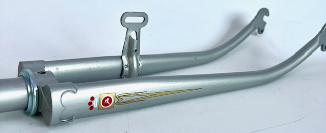 Forcella per bicicletta Gazelle 28 pollici lunghezza stelo: 200 mm grigio chiaro