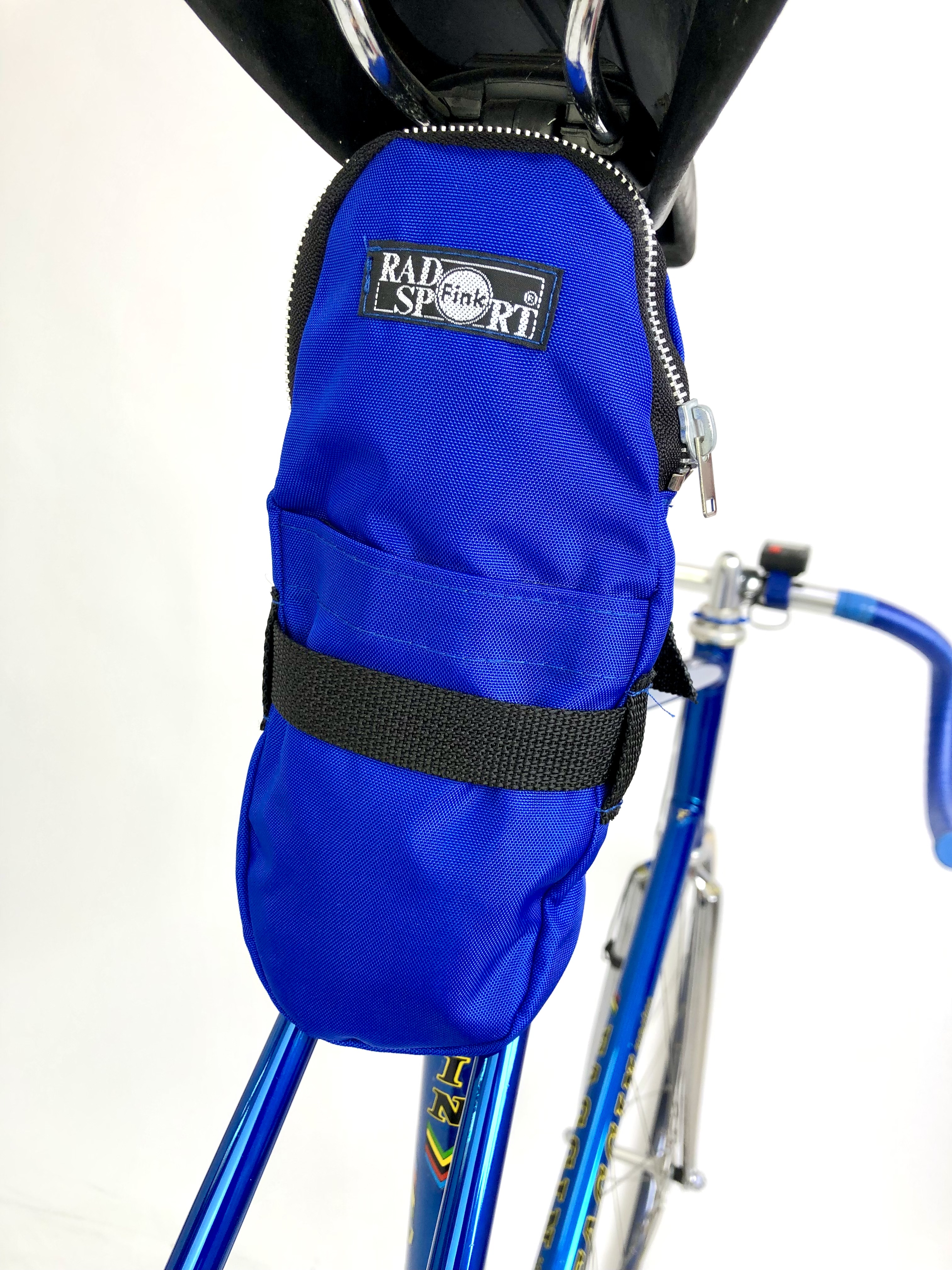 Bisaccia borsa per copertoni bici da corsa nylon blu