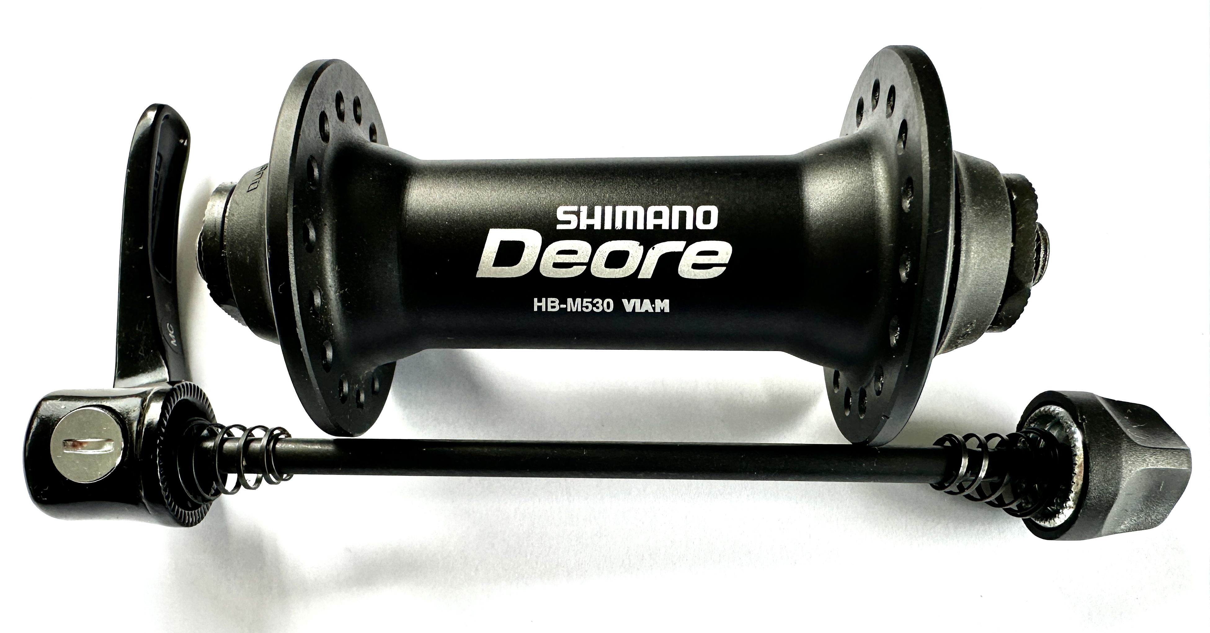 Mozzo anteriore Shimano Deore HB-M530 a 32 fori, nero