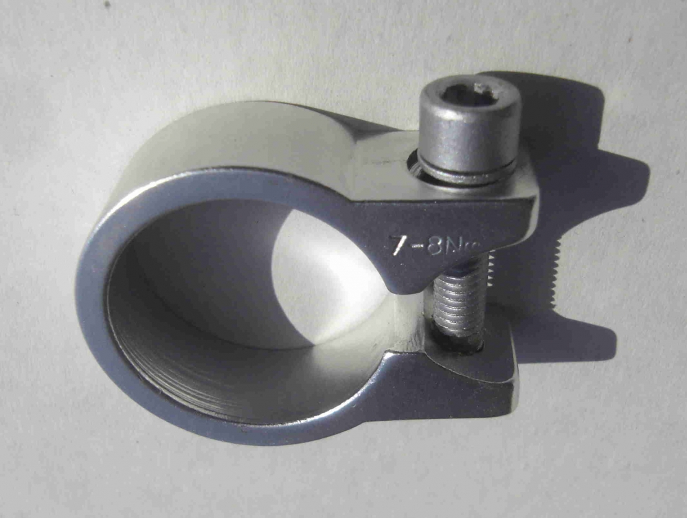 Morsetto reggisella, 31,8 mm, alluminio lucido