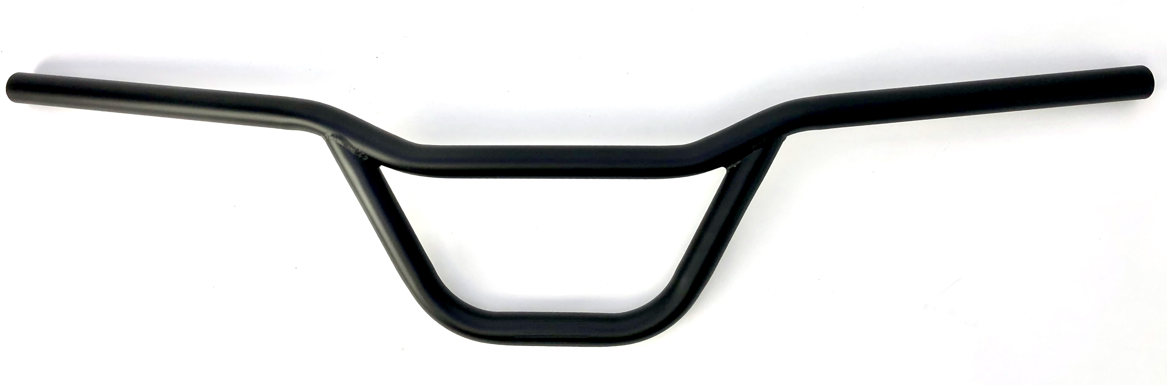 Flat Cross - manubrio largo e piatto in nero opaco forma BMX