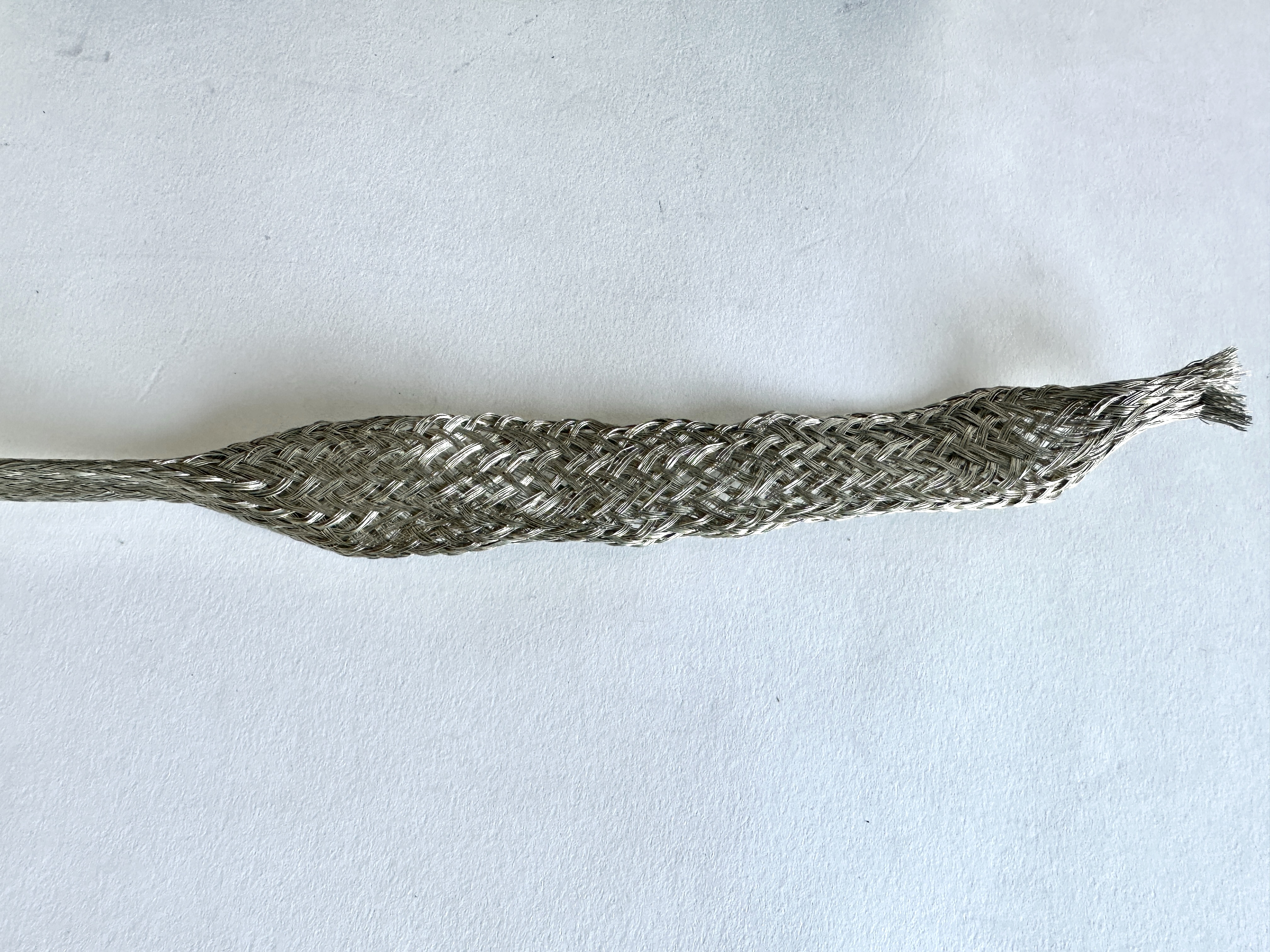 Guaina di protezione per cavi - Guaina di schermatura in rame, stagnata, venduta al metro O 8,5 -25 mm - 10 cm