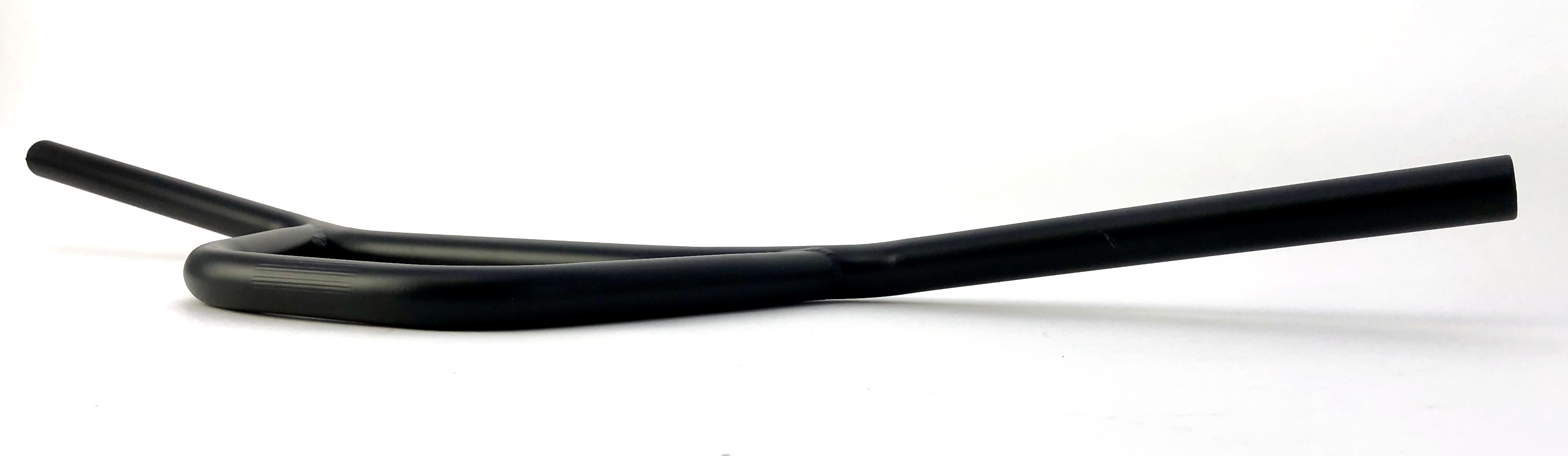 Flat Cross - manubrio largo e piatto in nero opaco forma BMX
